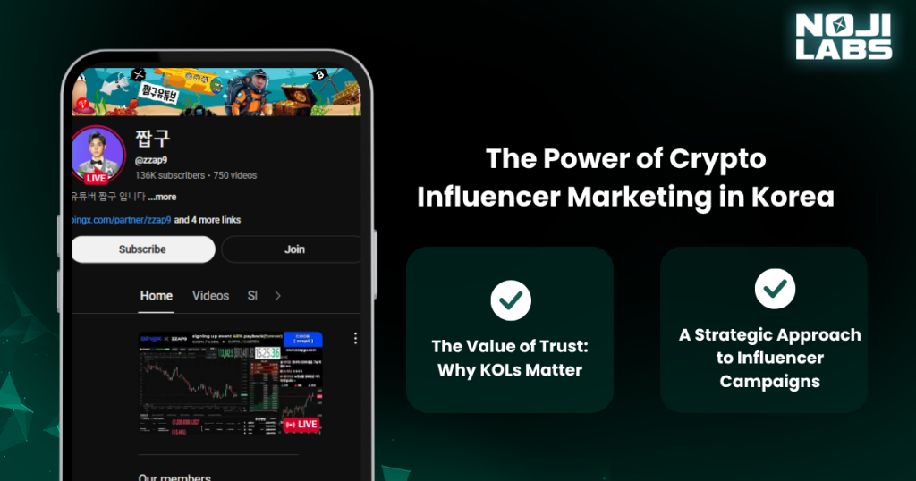 The Power of Crypto Influencer Marketing in Korea - How to Promote Crypto in Korea Noji Labs
